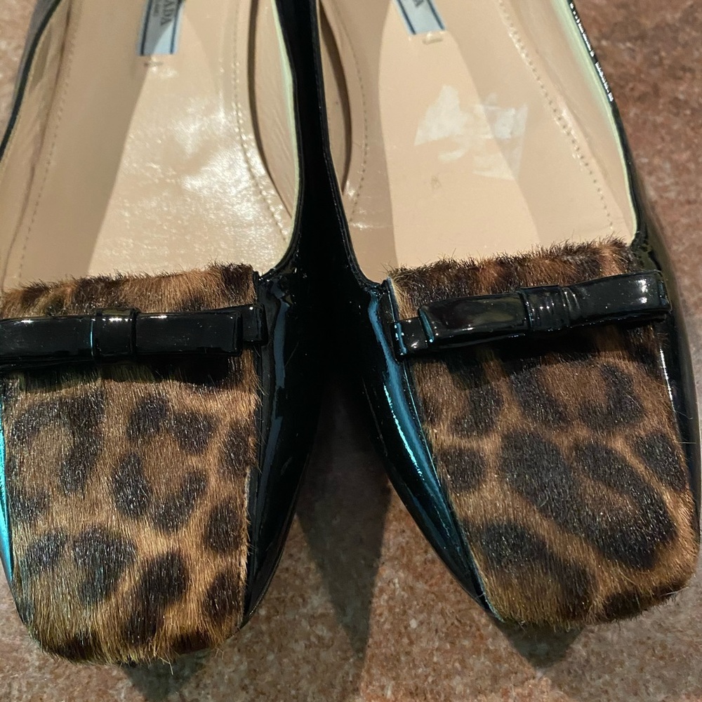Prada leather ballerina flats Size 38.5/7.5 - Picture 2 of 5